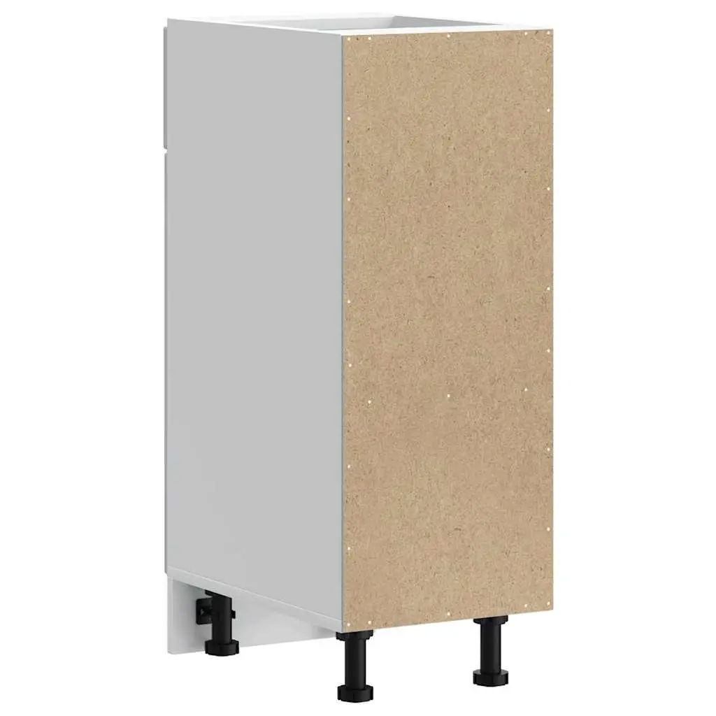 White Gloss Kitchen Base Cabinet with Storage