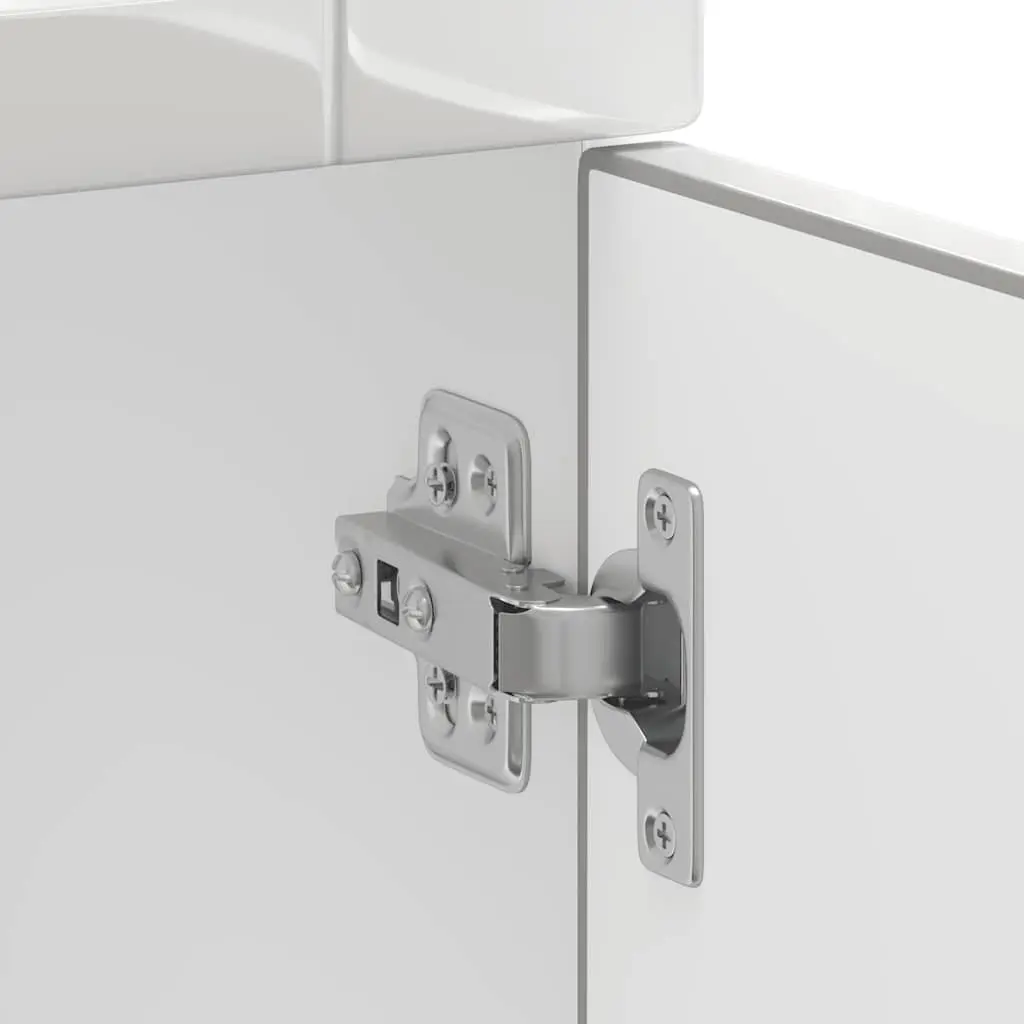 White Gloss Kitchen Base Cabinet with Storage