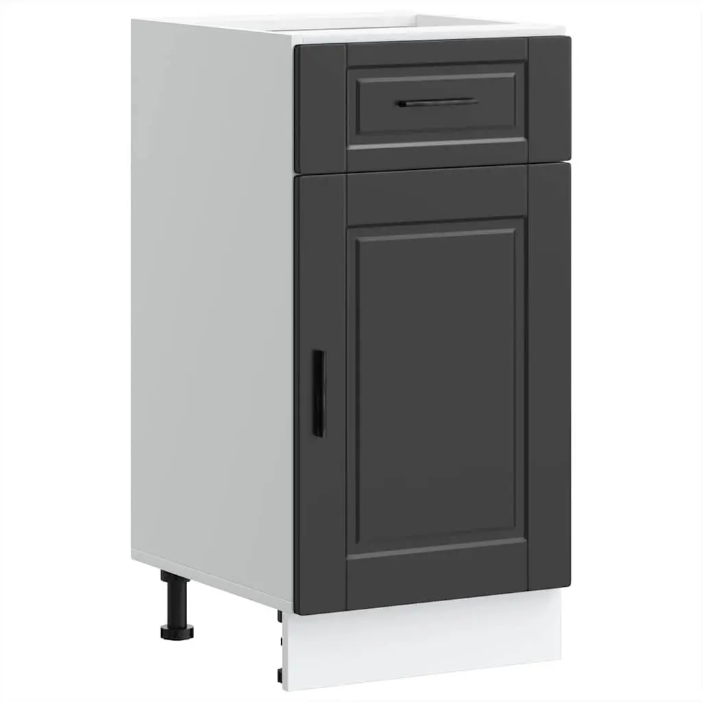 Black Engineered Wood Kitchen Base Cabinet