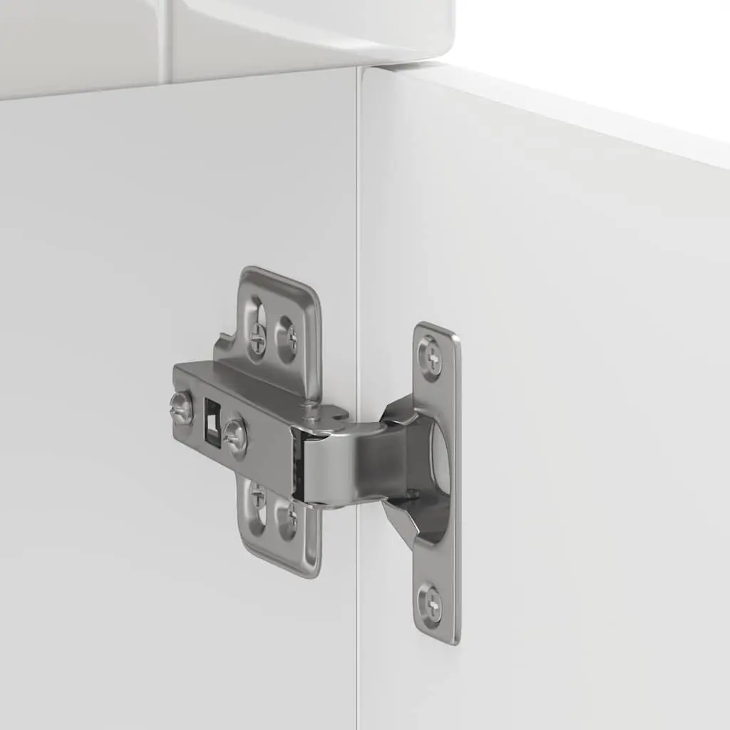High Gloss White Engineered Wood Kitchen Base Cabinet