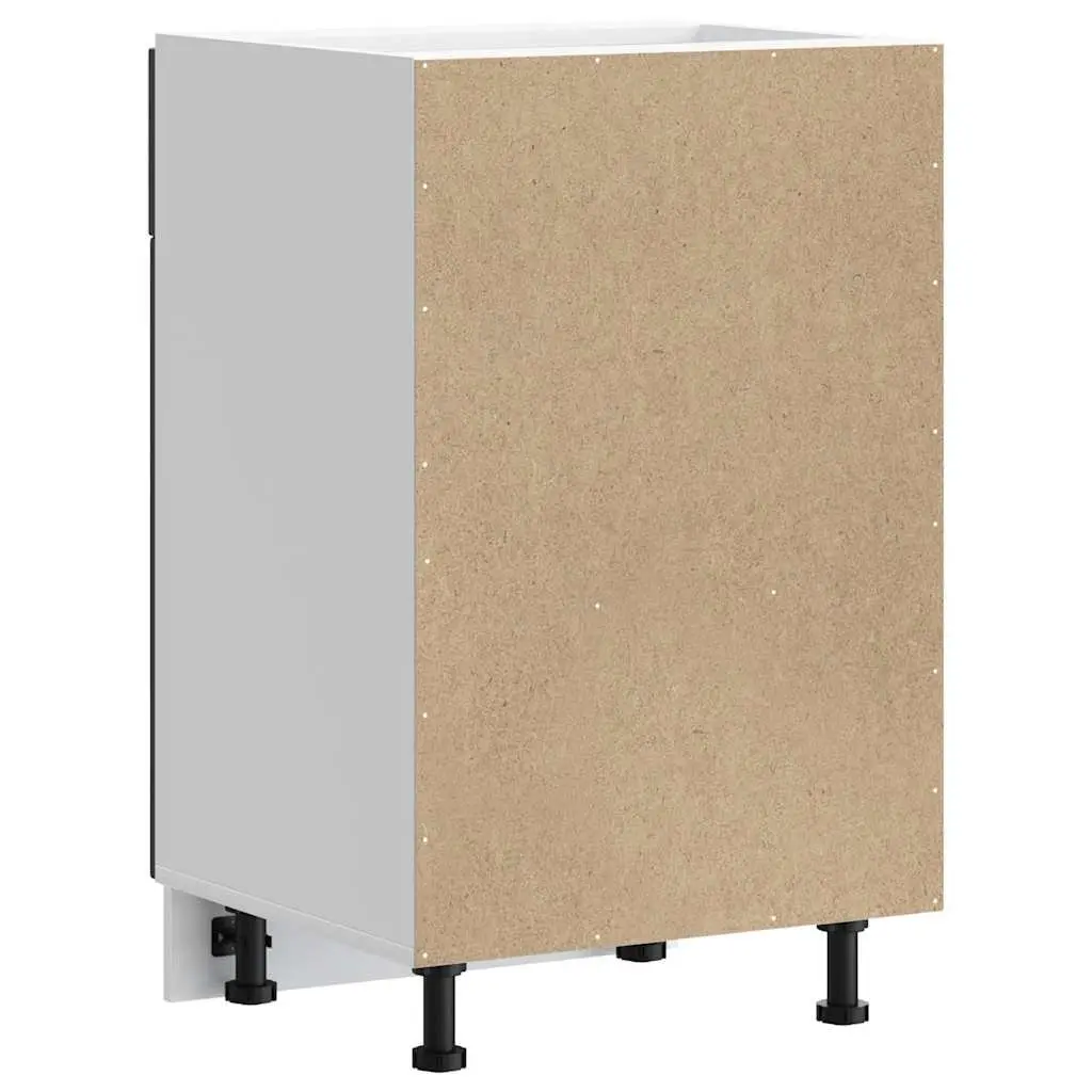 Black Engineered Wood Kitchen Base Cabinet