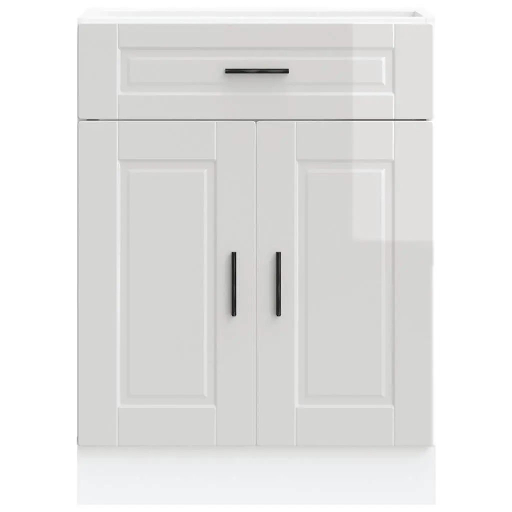 High Gloss White Kitchen Base Cabinet for Storage