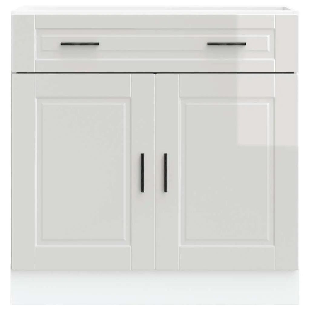 High Gloss White Kitchen Base Cabinet for Ample Storage
