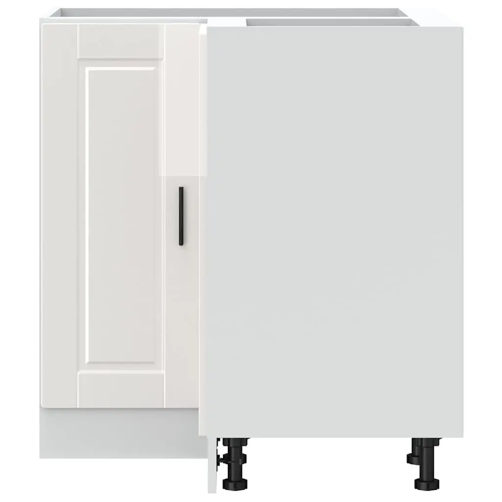 High Gloss White Corner Base Cabinet for Kitchen Storage