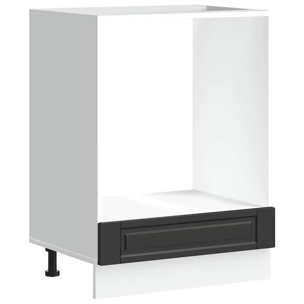 Kitchen Cabinet Engineered Wood Compact Black Storage Unit