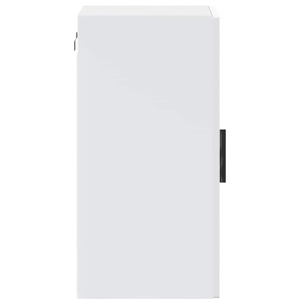 White Glass Door Kitchen Wall Cabinet for Storage