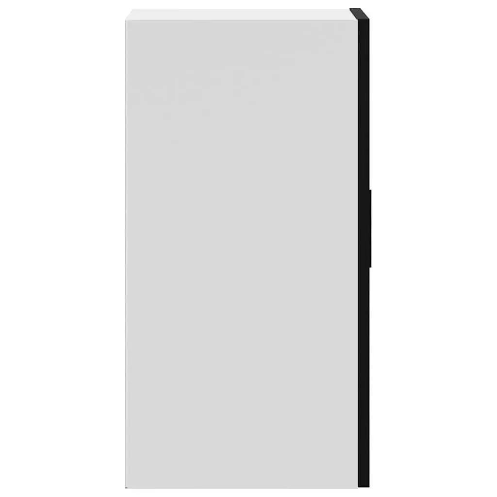 Engineered Wood Black Wall-Mounted Kitchen Cabinet