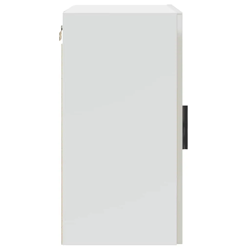 High Gloss White Wall-Mounted Kitchen Storage Cabinet