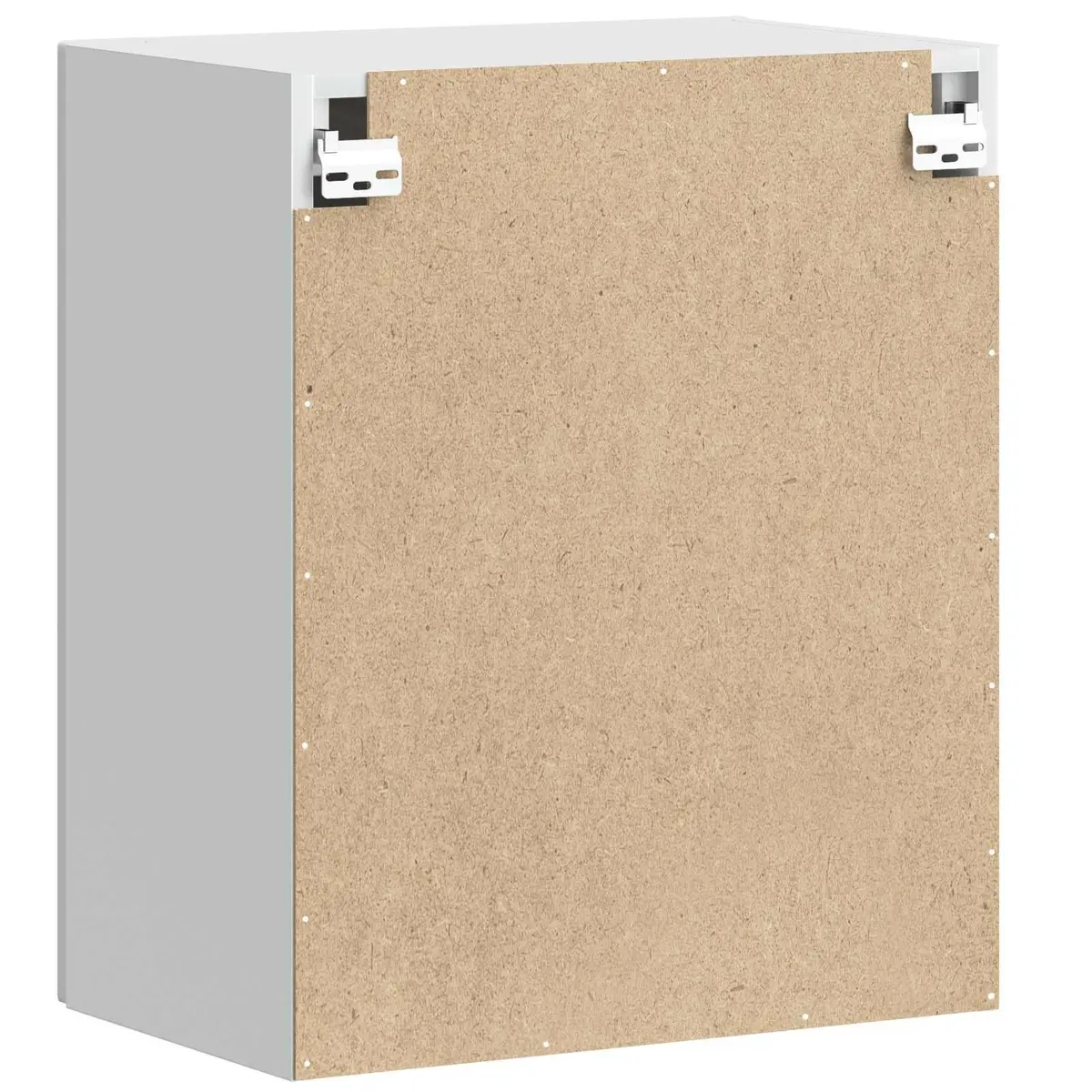 White Engineered Wood Wall Cabinet for Kitchens