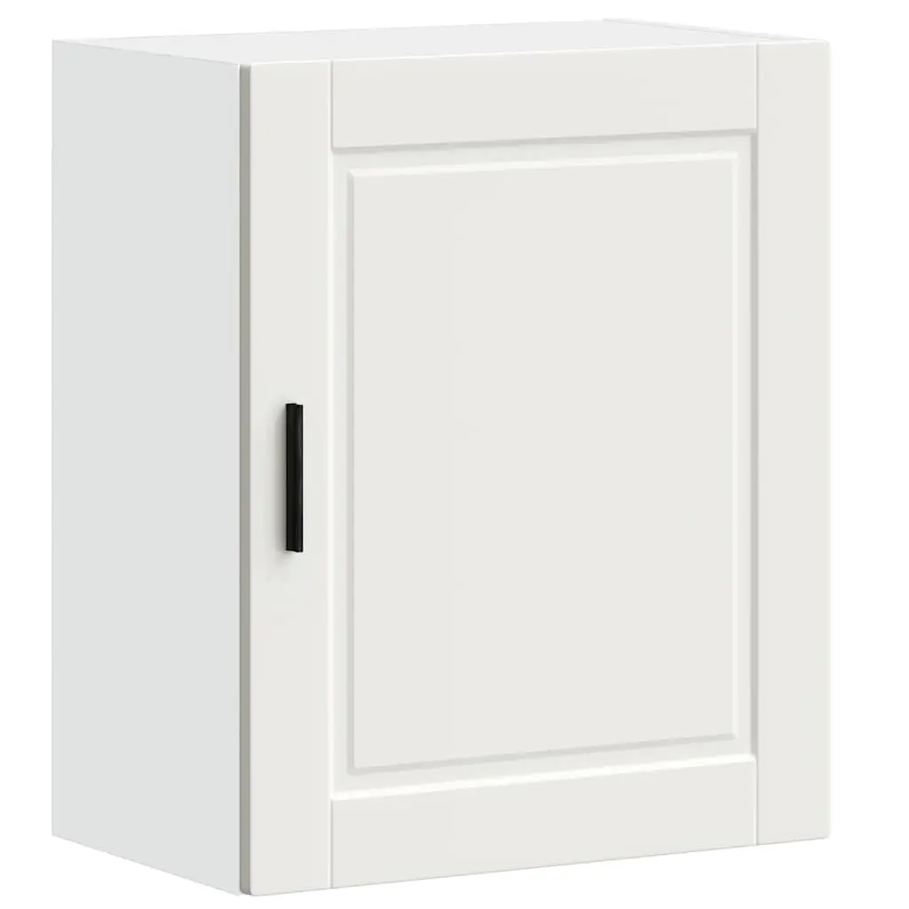 White Engineered Wood Wall Cabinets, 2 pcs