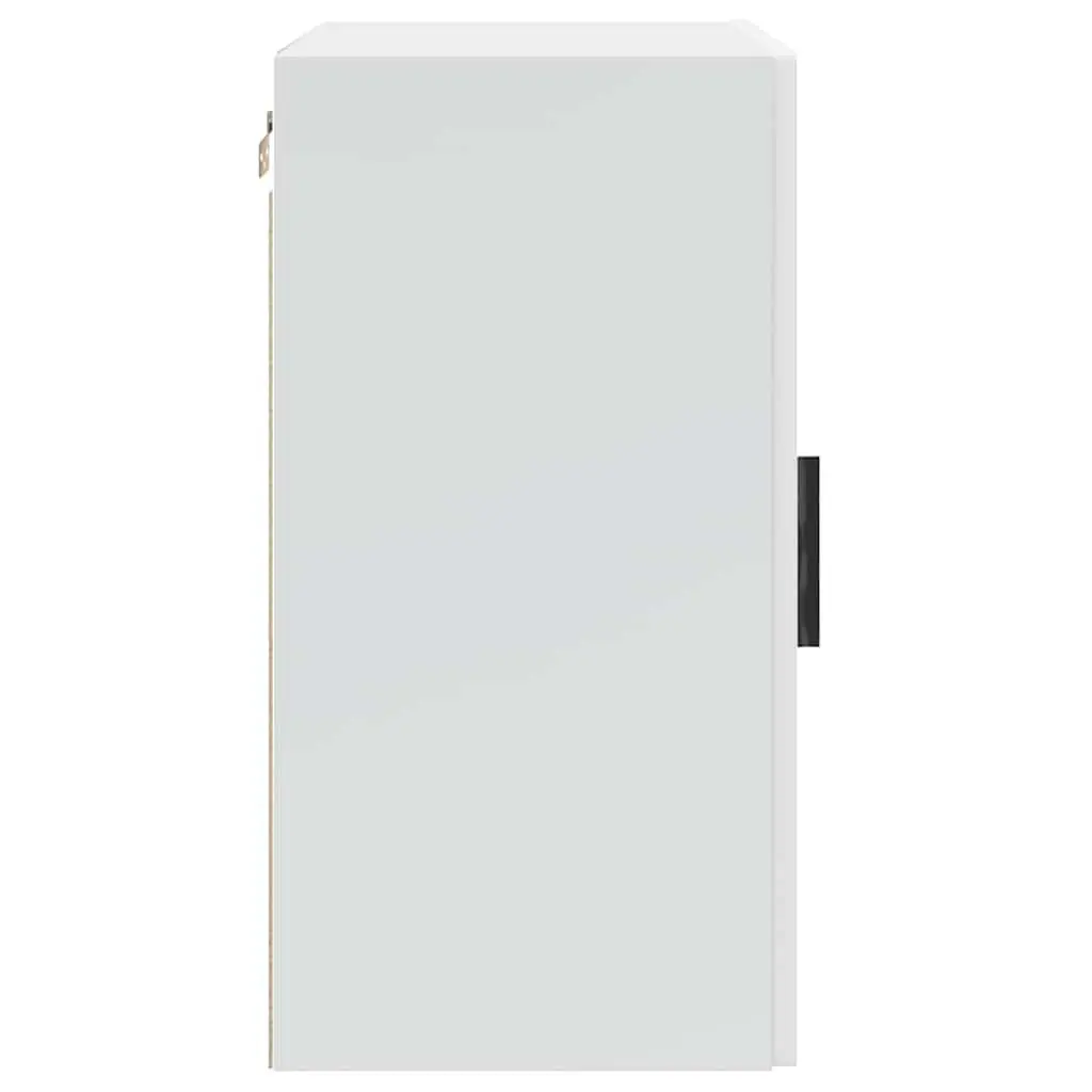 White Engineered Wood Wall Cabinets, 2 pcs