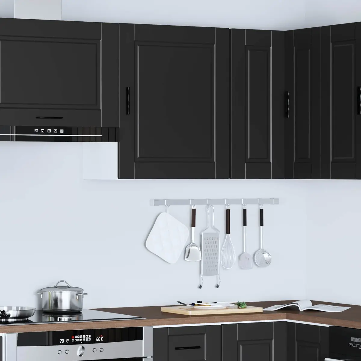 White Wall-Mounted Kitchen Storage Cabinet