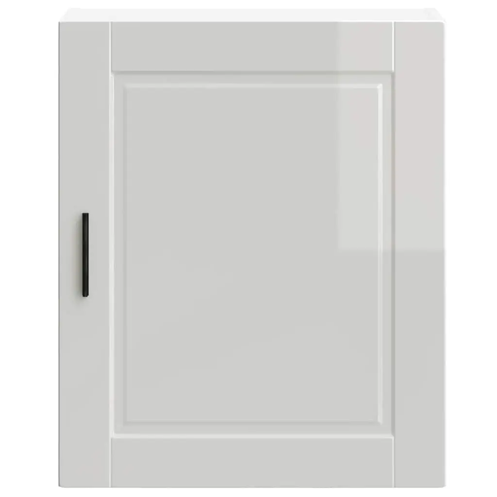 High Gloss Grey Kitchen Wall Cabinet Storage Cupboard