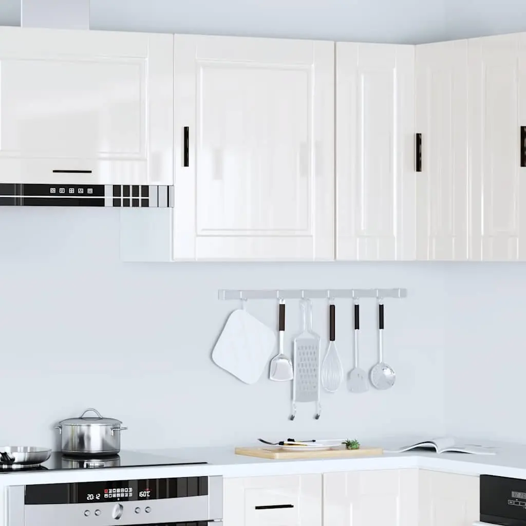 High Gloss Grey Kitchen Wall Cabinet Storage Cupboard