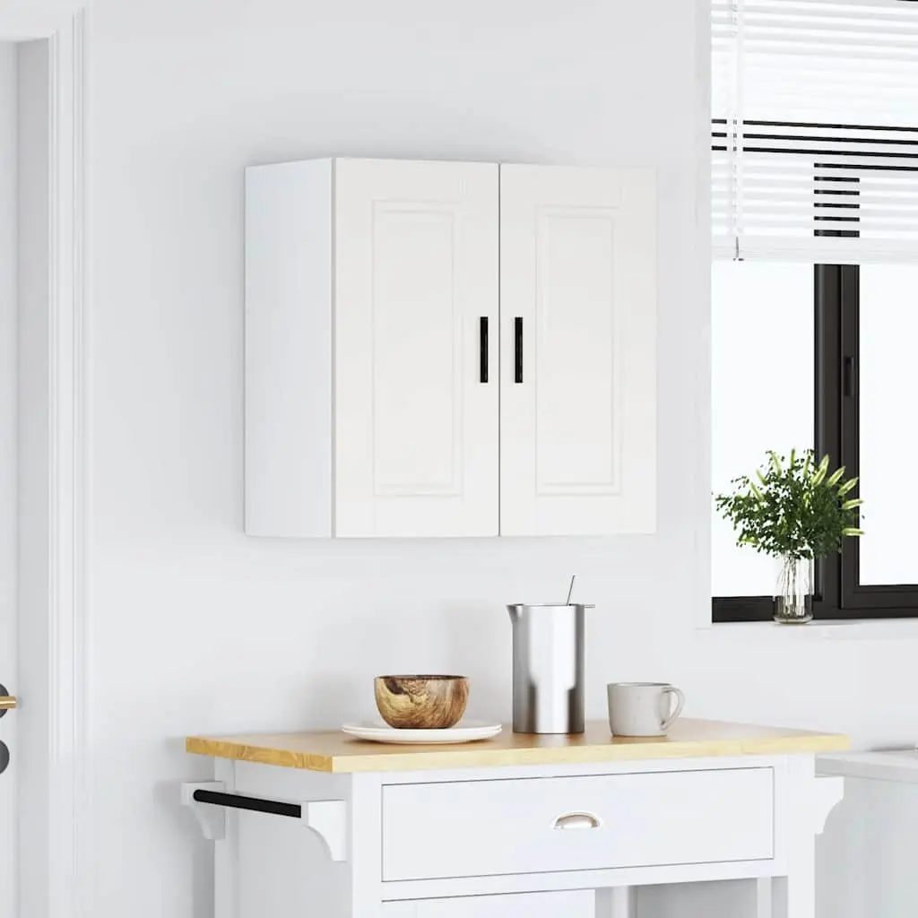 White Engineered Wood Kitchen Wall Cabinet