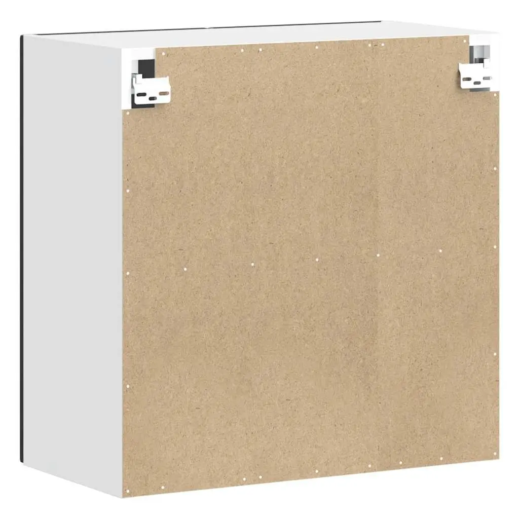 Black Engineered Wood Kitchen Wall Cabinet for Optimal Storage