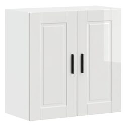 High Gloss White Engineered Wood Kitchen Wall Cabinet