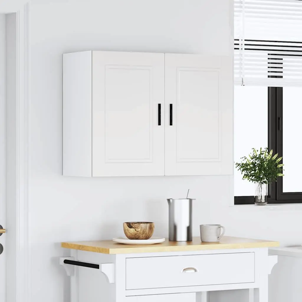 White Engineered Wood Kitchen Wall Cabinet