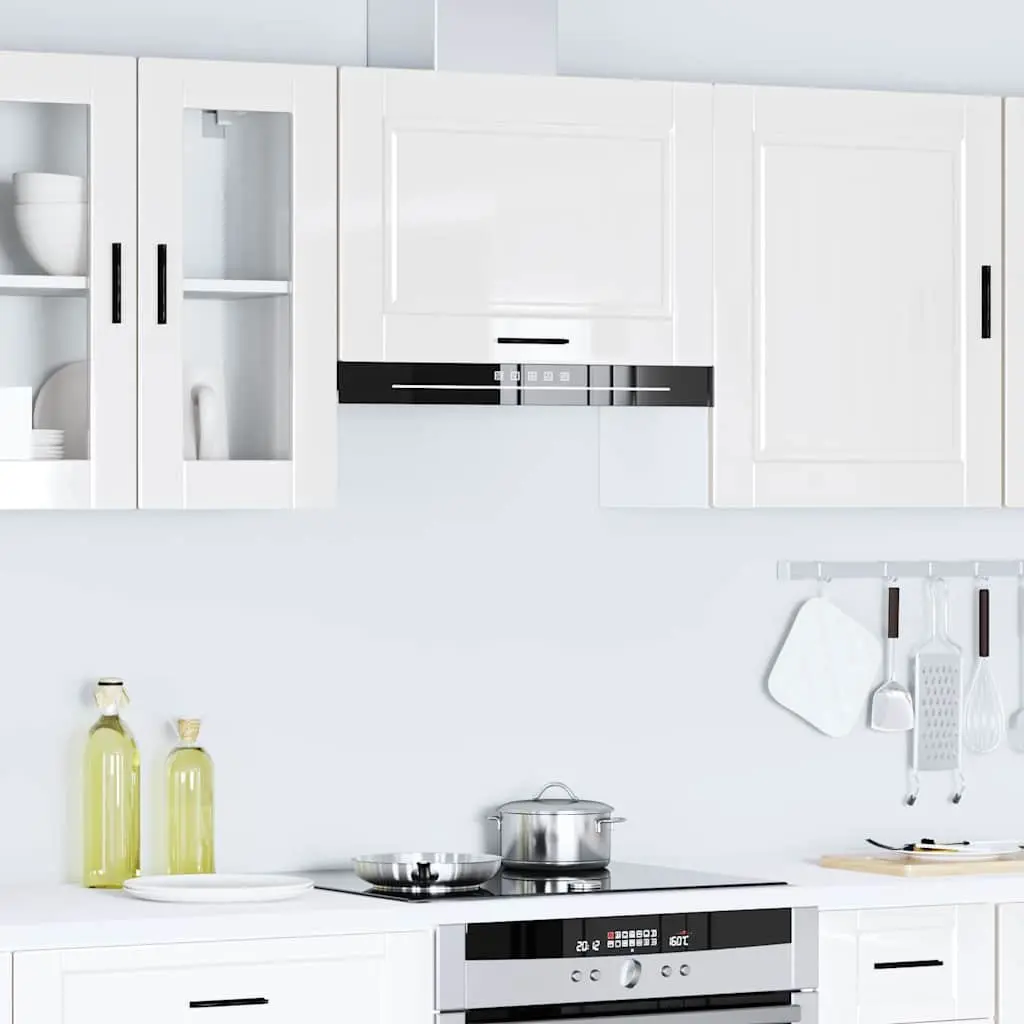 High Gloss White Wall Cabinet for Kitchen Storage