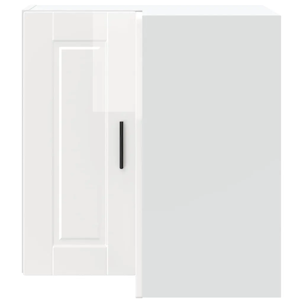 High Gloss White Kitchen Wall Corner Cabinet for Storage