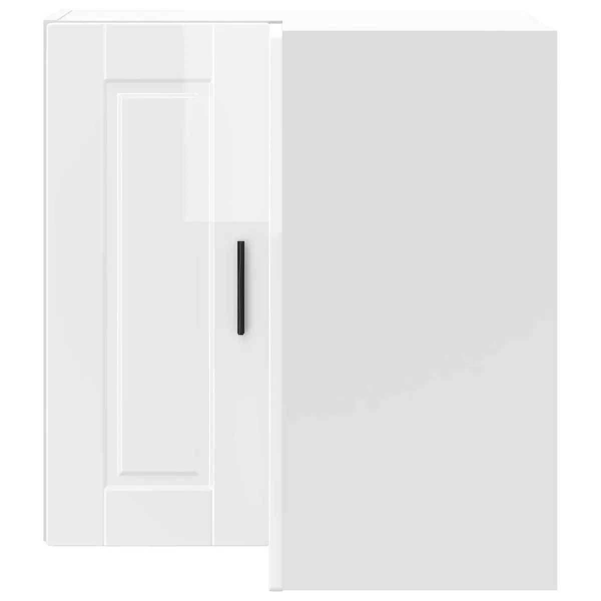 High Gloss White Kitchen Wall Corner Cabinet for Storage