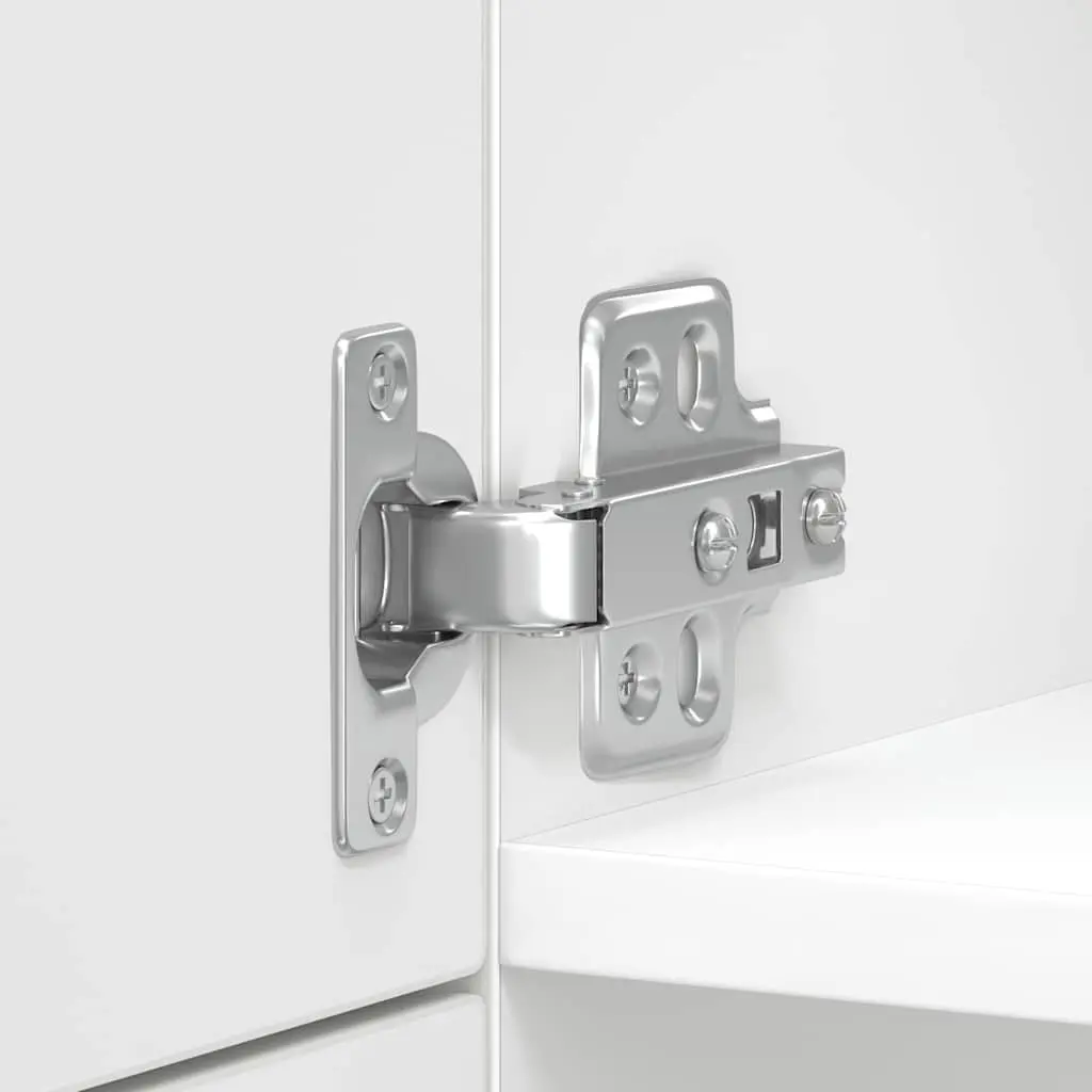 White Kitchen Storage Cabinet with Adjustable Feet