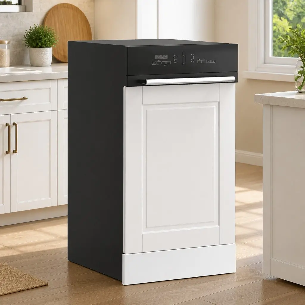 High Gloss White Dishwasher Front Panel for Cabinets