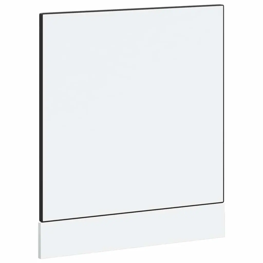 Dishwasher Panel Black 60x1.5x57cm Kitchen Cabinet Front Cover Engineered Wood