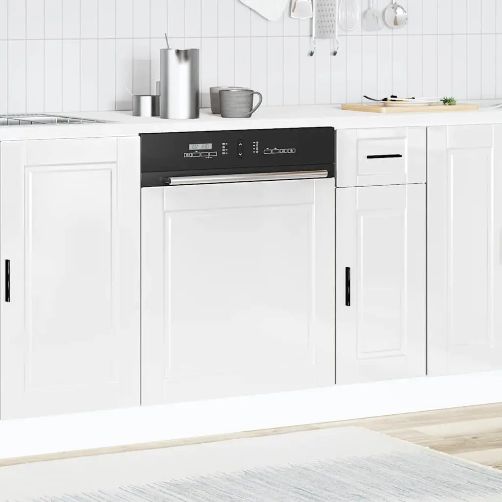 High Gloss White Dishwasher Panel for Kitchen Cabinets