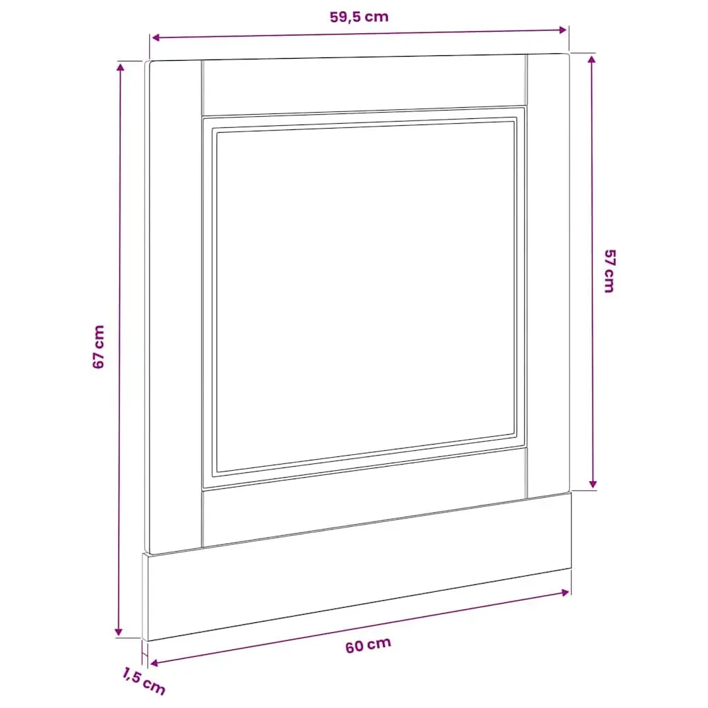 High Gloss White Dishwasher Panel for Kitchen Cabinets