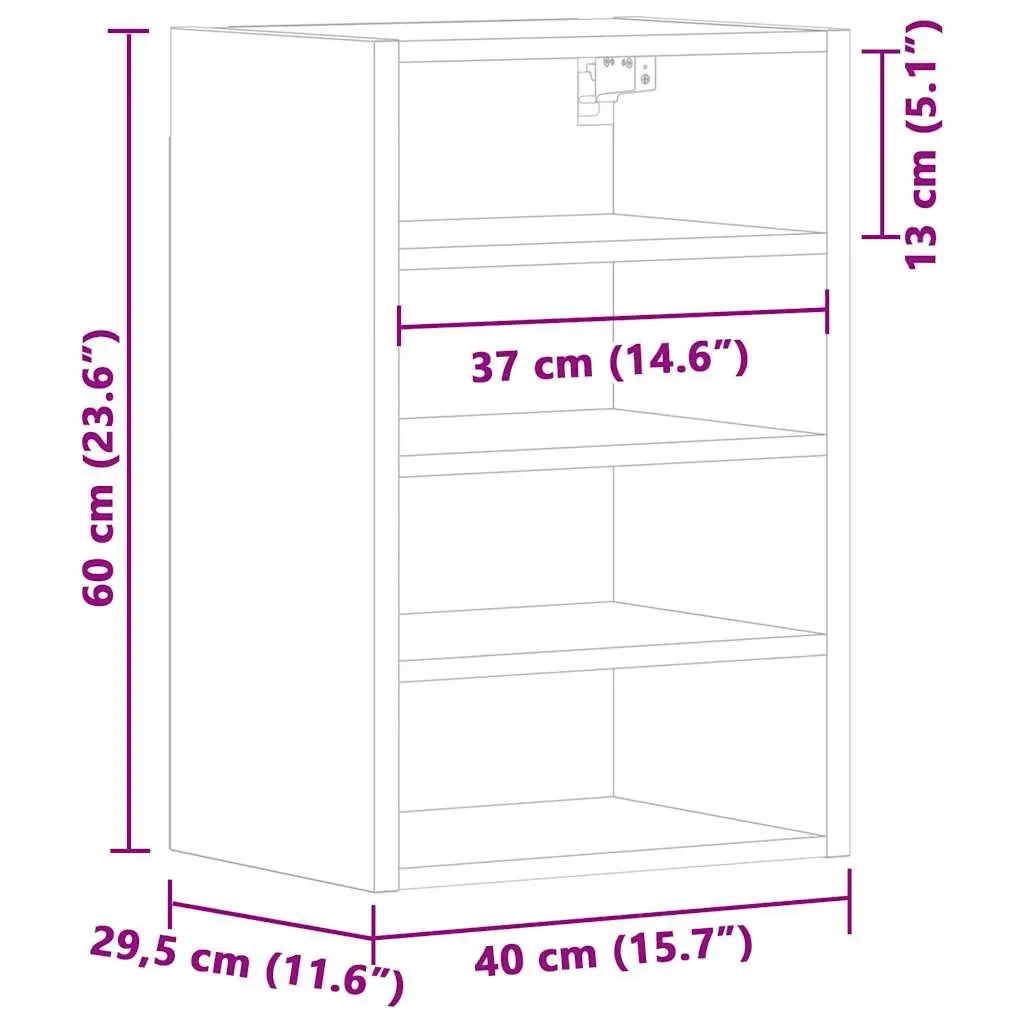 White Wall-Mounted Hanging Kitchen Cabinet