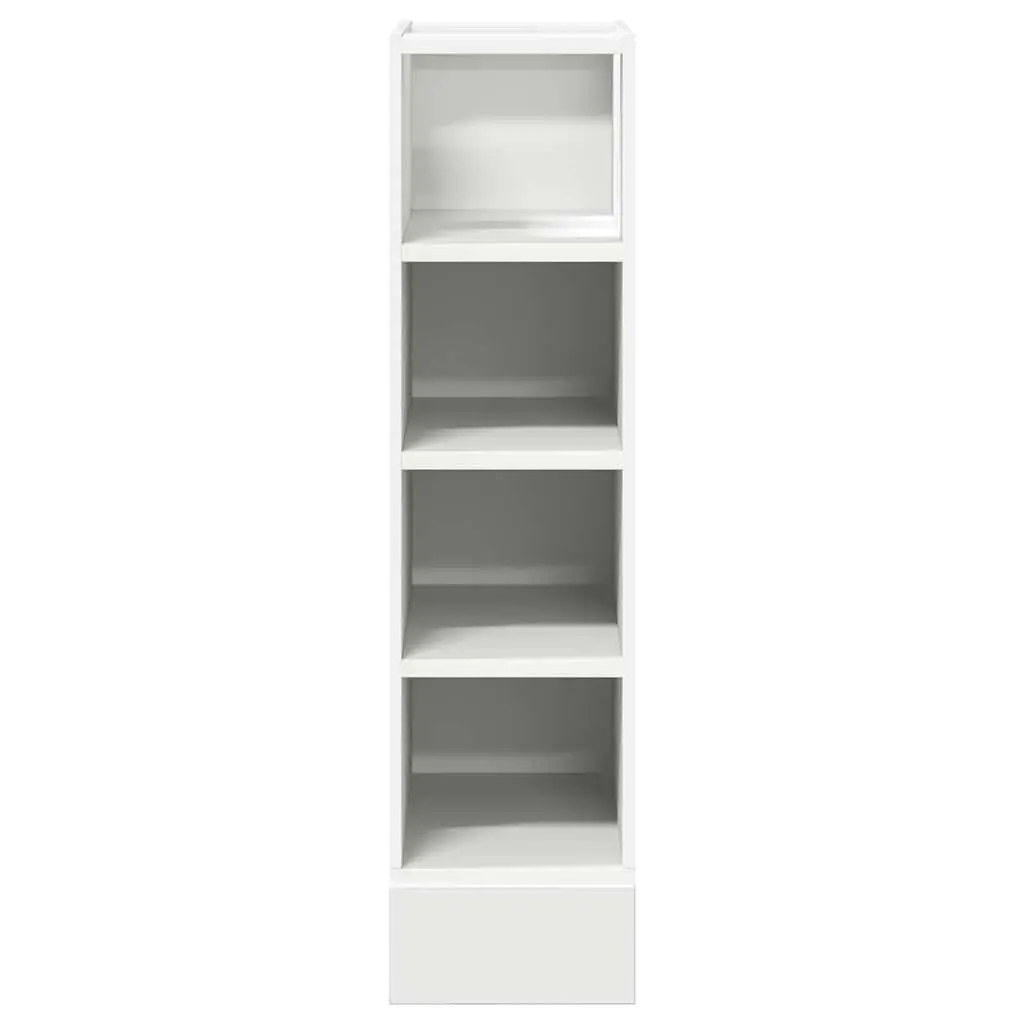White Storage Cupboard with Adjustable Feet
