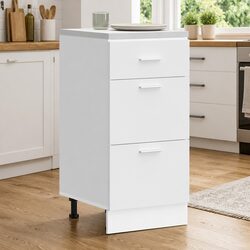 Durable White Bottom Kitchen Cabinet 40x46x81.5cm