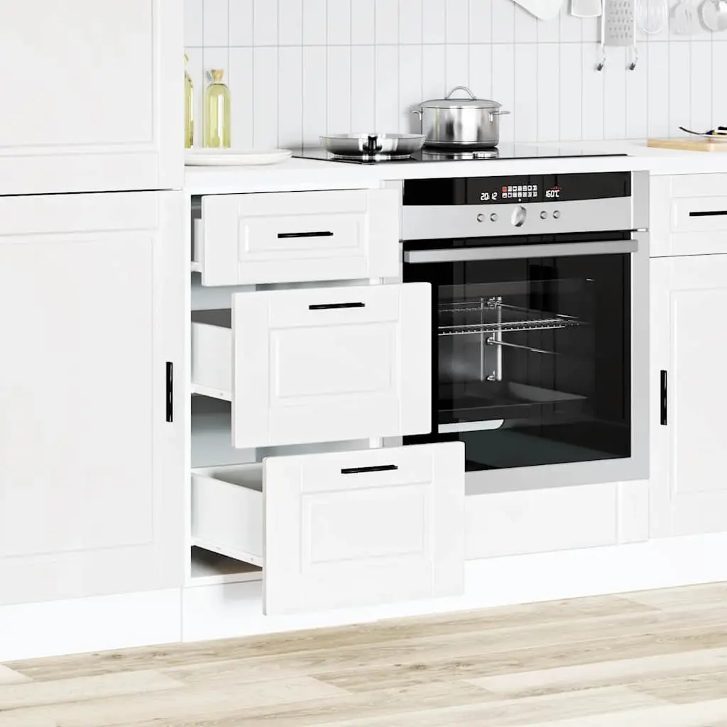 White Kitchen Base Cabinet with Adjustable Feet