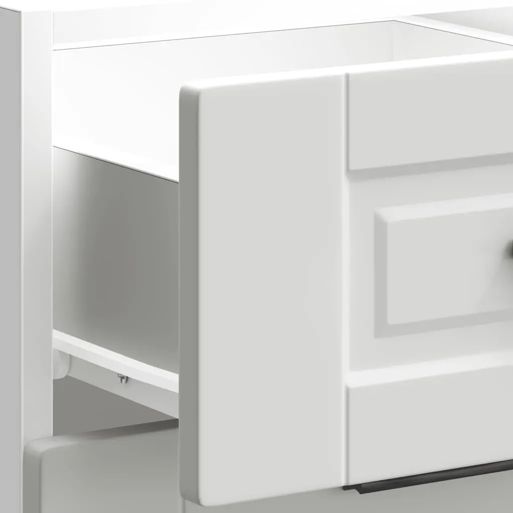 White Kitchen Base Cabinet with Adjustable Feet