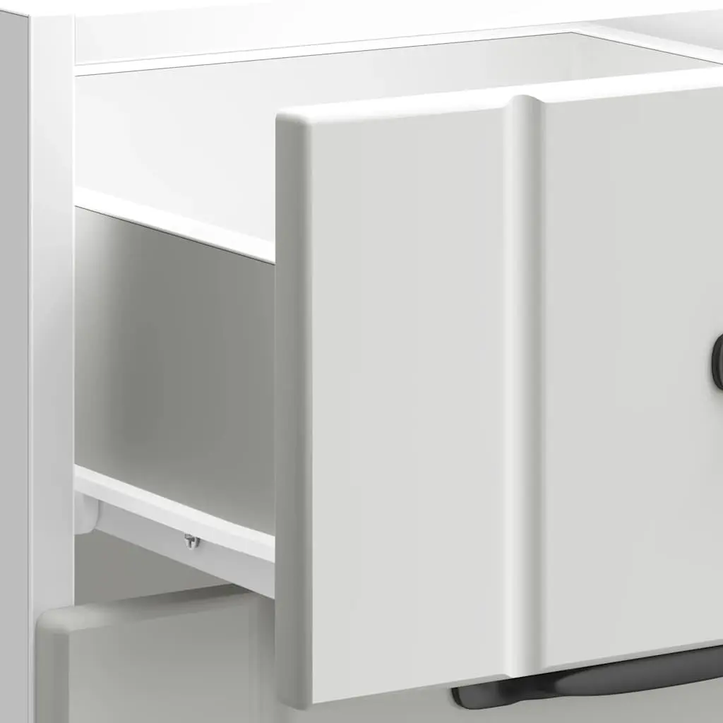 White Engineered Wood Kitchen Base Cabinet