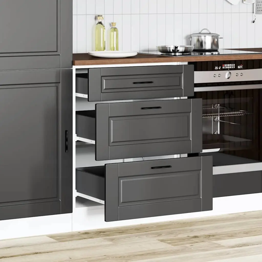 Black Kitchen Base Cabinet Organiser