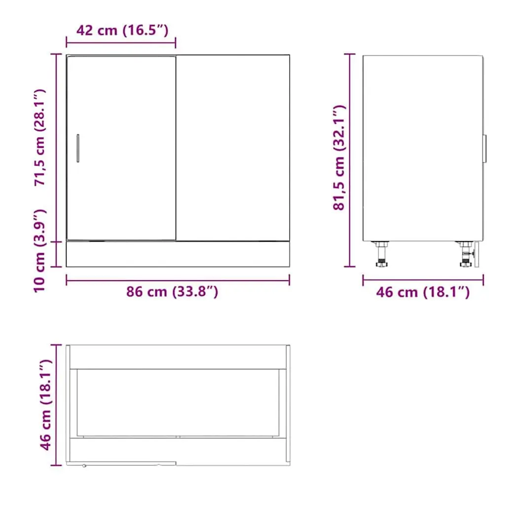 Engineered Wood Kitchen Base Cabinet for Optimal Storage