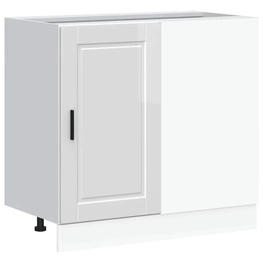 High Gloss White Kitchen Base Cabinet Storage Unit