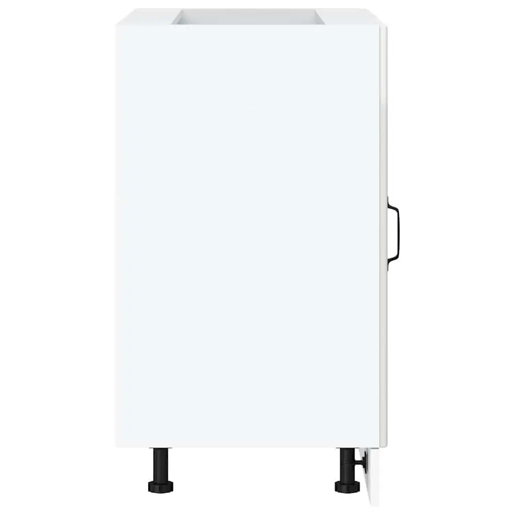 High Gloss White Kitchen Base Cabinet Storage Unit