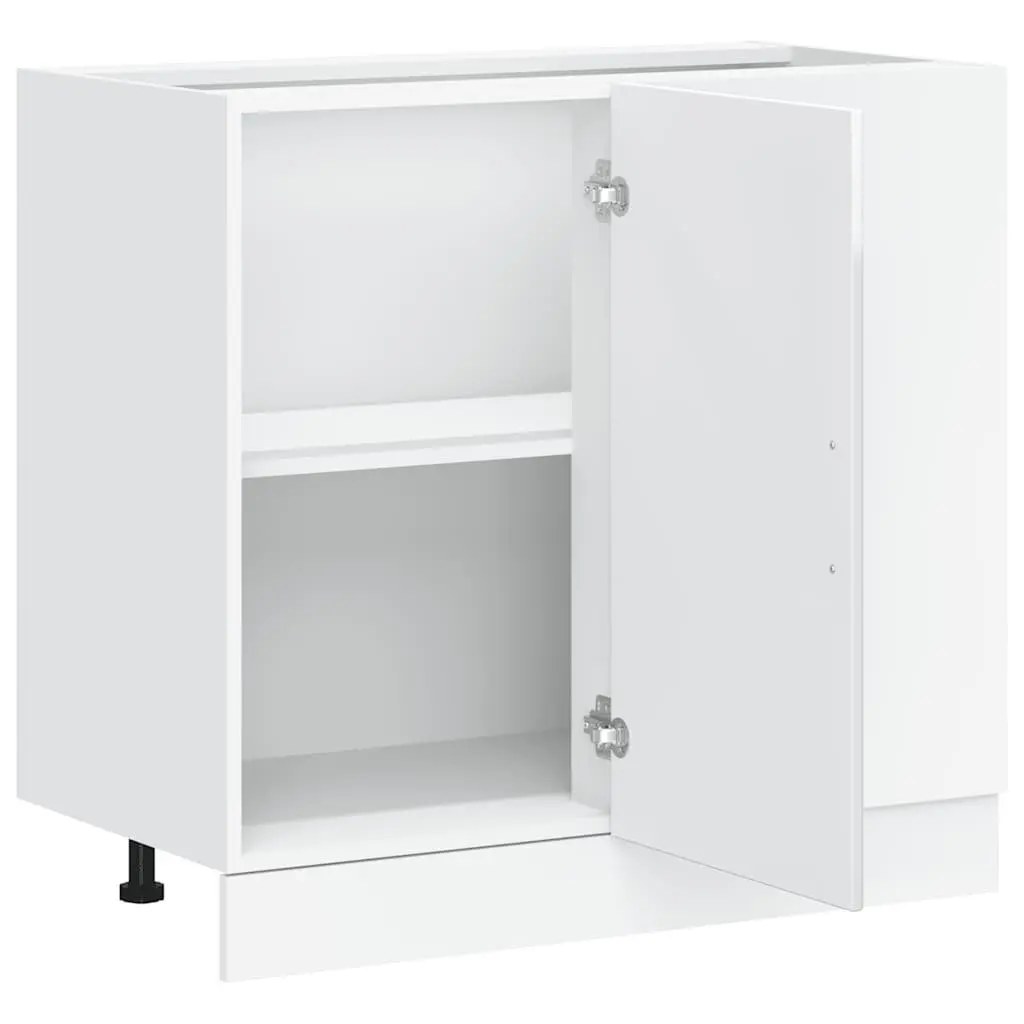 High Gloss White Kitchen Base Cabinet Storage Unit