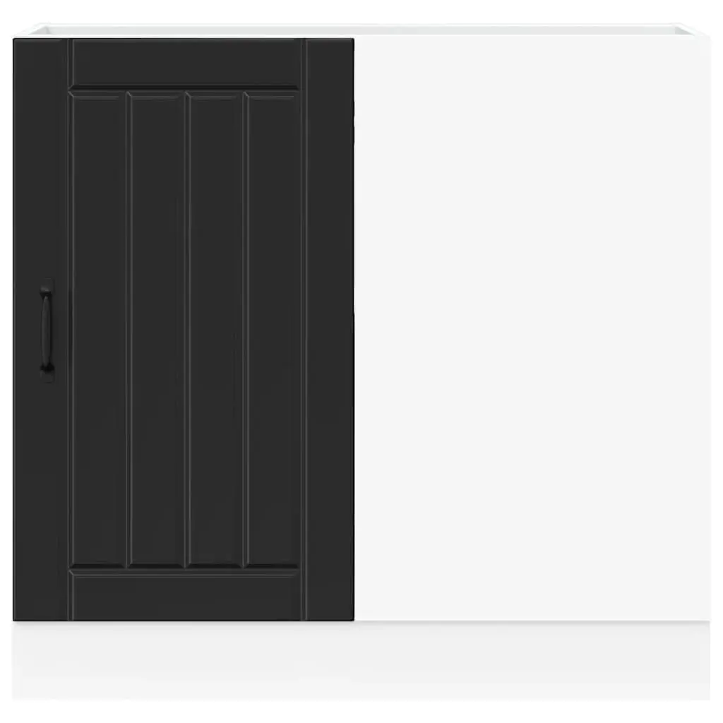 Black Engineered Wood Kitchen Base Cabinet