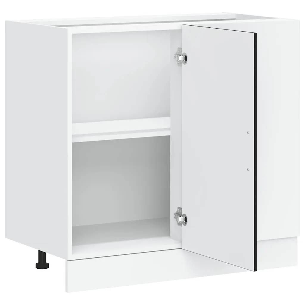 Black Engineered Wood Kitchen Base Cabinet