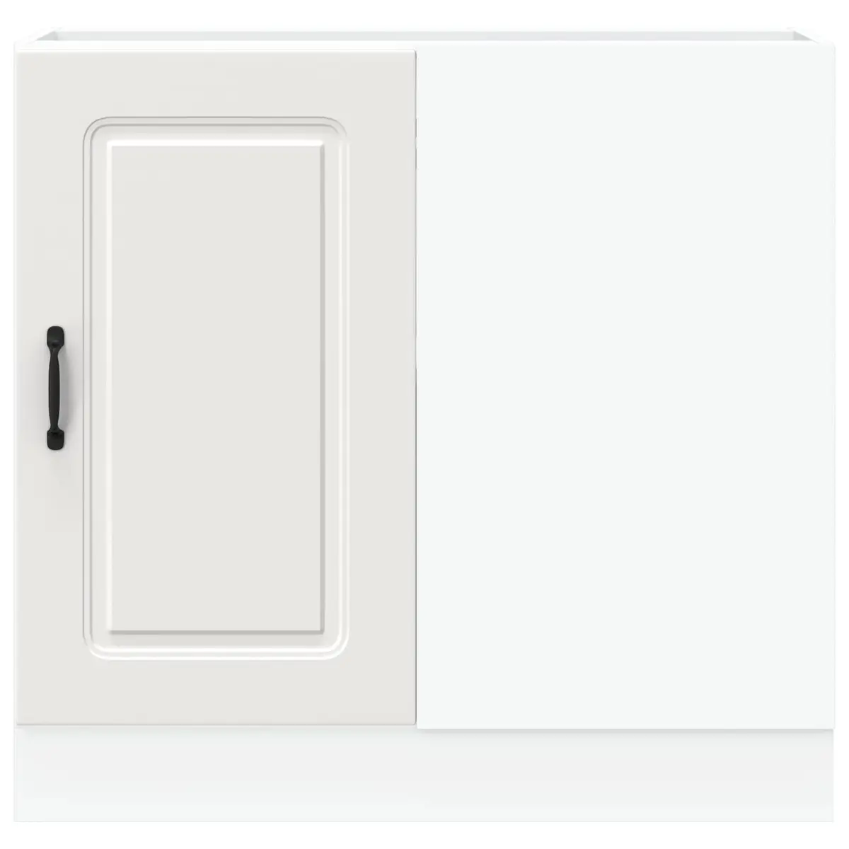 White Engineered Wood Kitchen Base Cabinet