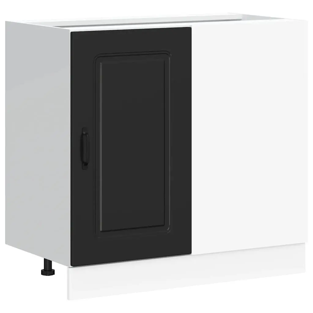 Black Engineered Wood Kitchen Base Cabinet