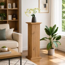 3-Tier Plant Display Stand with Storage Cabinet