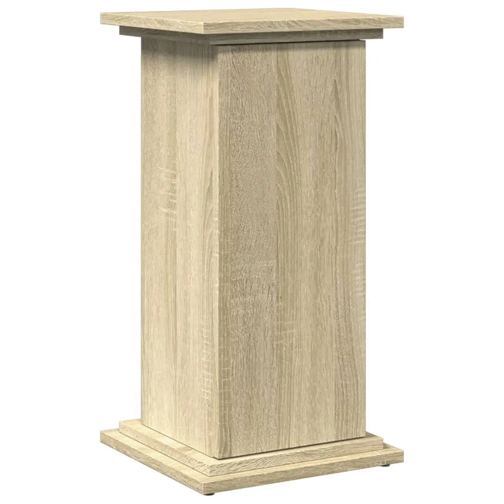 Pillar-Style Display Stand with Storage