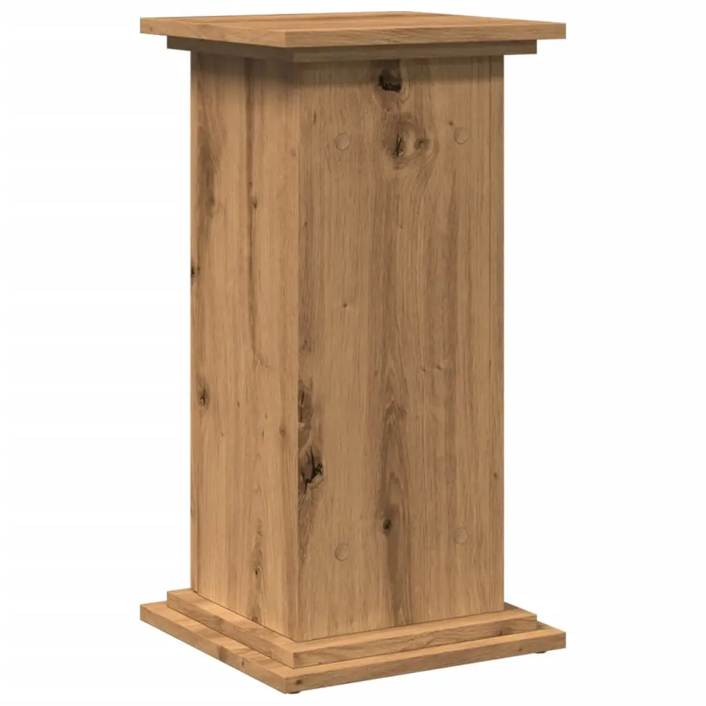 Two-Tier Plant Display Stand with Storage Cabinet