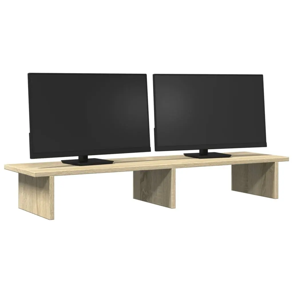 Sonoma Oak Monitor Stand Riser for Organising