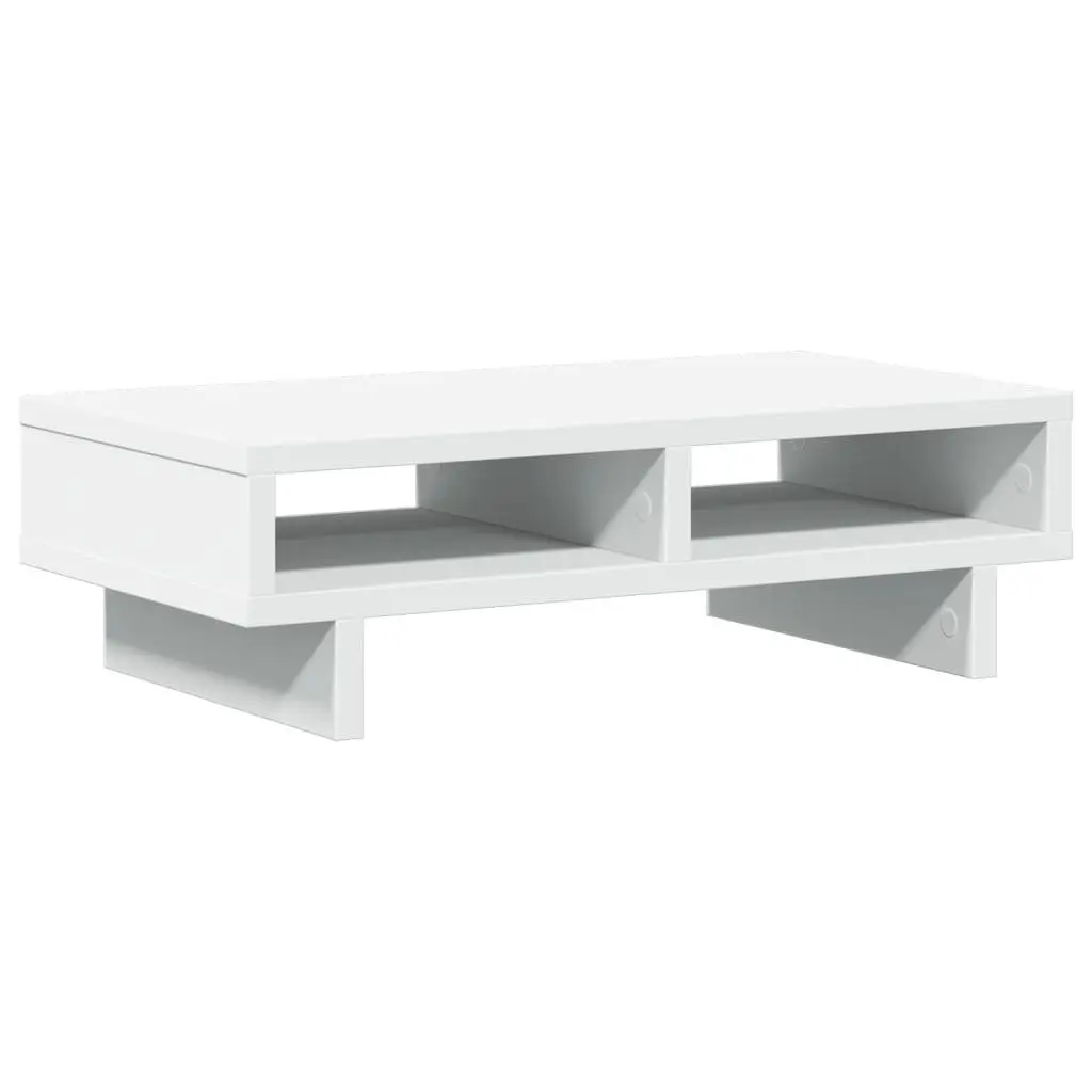 Monitor Stand Engineered Wood 50 x 27 x 15 cm White